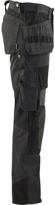 Blåkläder blaklader pantalon de travail avec kevlar et stretch 1554-1860 - gris foncé noir - c56