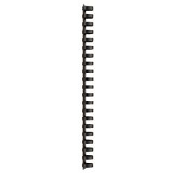 Reliure à dos gbc plastique a4 19mm noir 165 feuilles