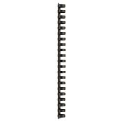 Reliure à dos gbc plastique a4 19mm noir 165 feuilles