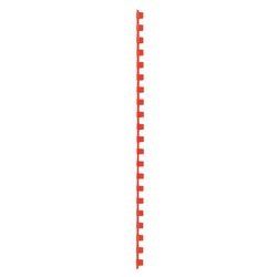 Reliure à dos gbc plastique a4 8mm rouge capacité 45 feuilles