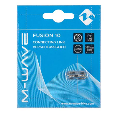 M-Wave Chain link Fusion 1 2 x 11 128 acier 10S argent