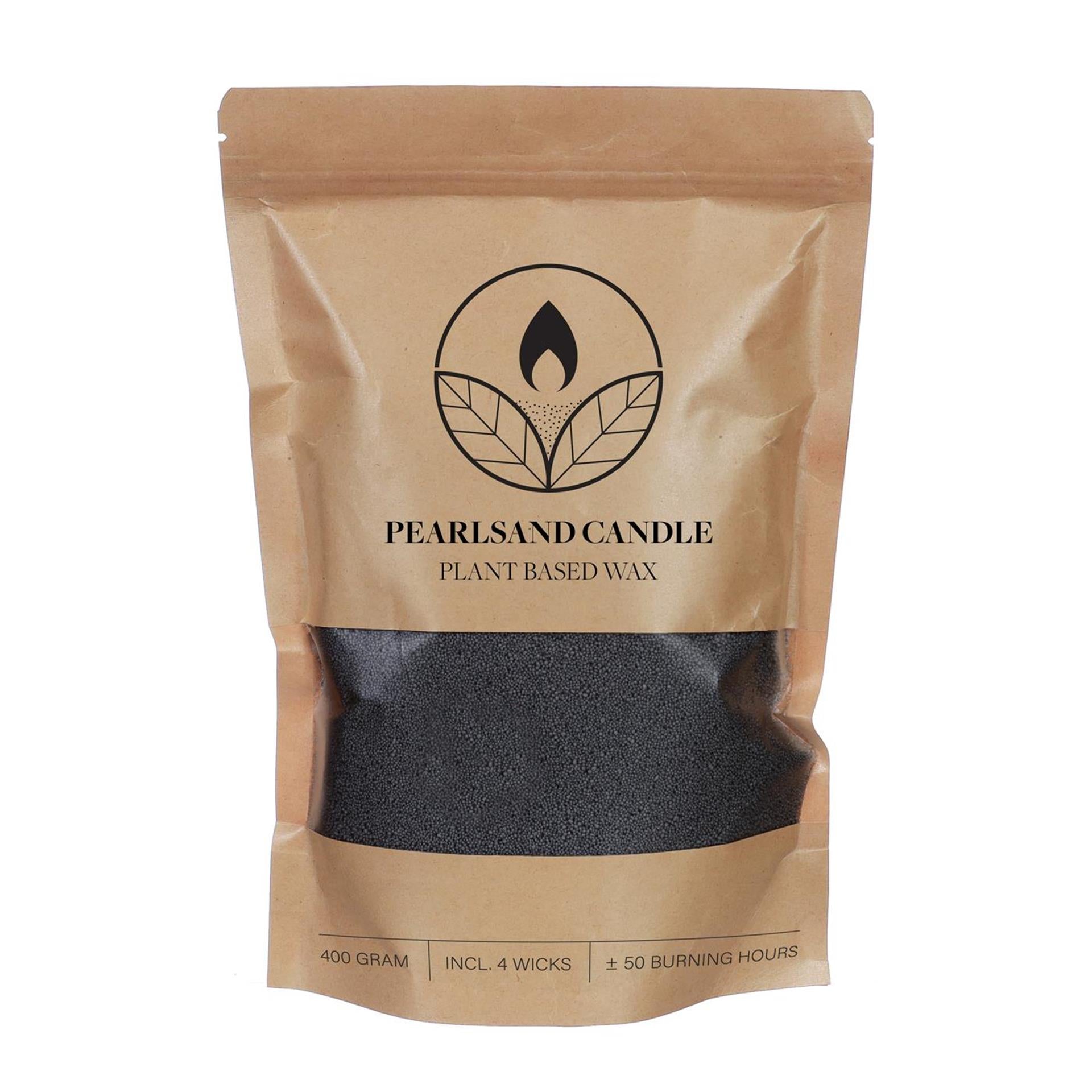 Idées bougie 4 saisons perles de sablebougie 400gr noir