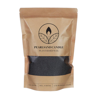 Idées bougie 4 saisons perles de sablebougie 400gr noir