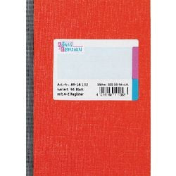 Carnet König Ebhardt A6 index rouge à carreaux