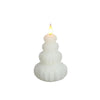 Idées 4 saisons LED bougie cire arbre blanc ø6,9xh12cm
