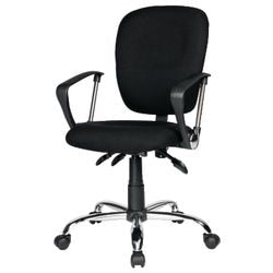 Chaise de bureau RS Soho Atlas tissu noir