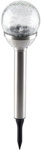 Lampe de jardin solaire Grundig - boule de verre - à énergie solaire - 25 cm - éclairage de jardin