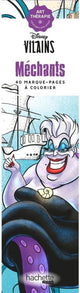 Hachette héros disney marque-pages à colorier - vilains méchants - coloriage pour adultes