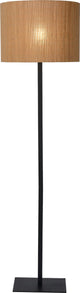 Lucide magius - lampadaire - ø 42 cm - 1xe27 - naturel - japandi