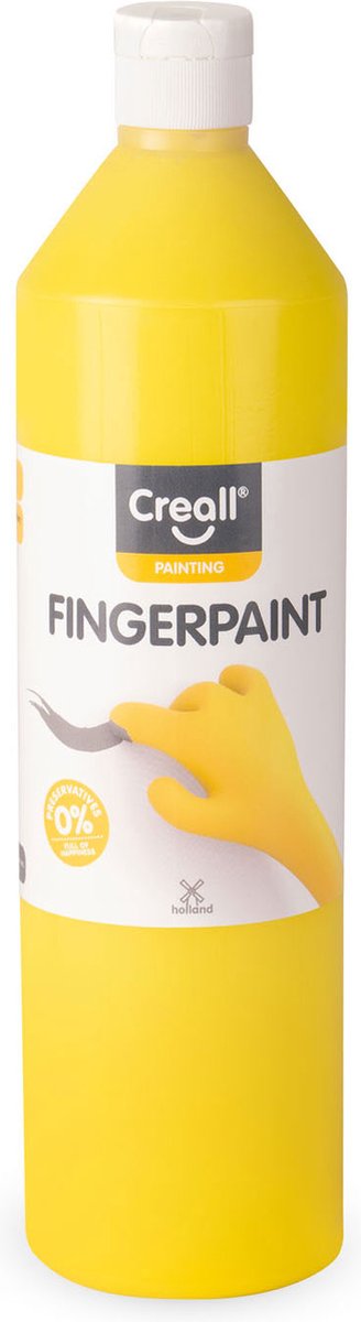Creall Finger Paint Conservation - Jaune libre, 750 ml