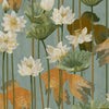 Covergs muraux hollandais Covergs néerlandais papier peint fleur de poisson vert