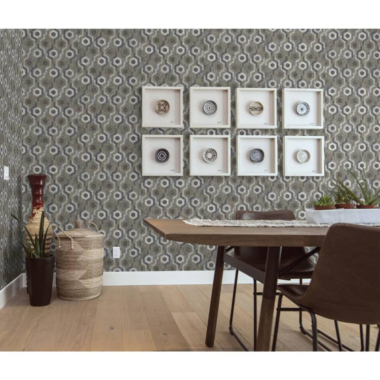 Covergs muraux hollandais Covergs néerlandais papier peint galactique argent coloré et marron