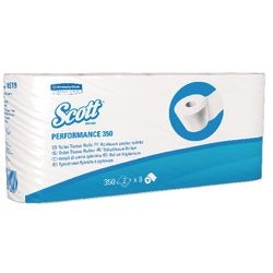 Rouleaux de papier toilette Scott 350 blanc 64 pièces