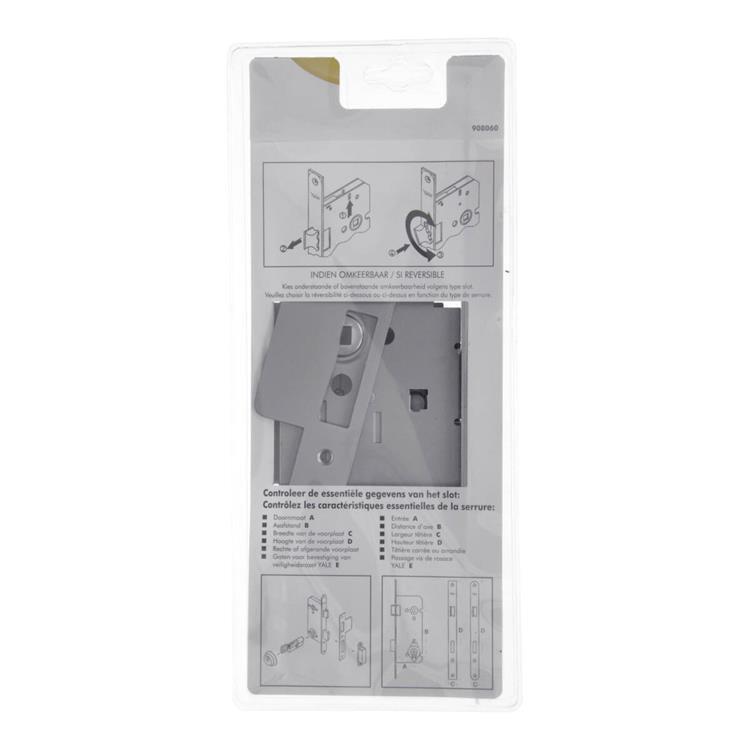 Yale 1019034 - 1 serrure double mortaise réversible a1306 55mm | 1 pièce