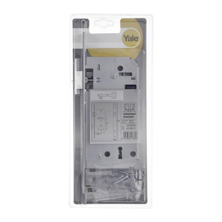 Yale 1019034 - 1 serrure double mortaise réversible a1306 55mm | 1 pièce