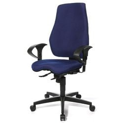 Chaise de bureau Eiger Realspace mécanisme synchrone bleu