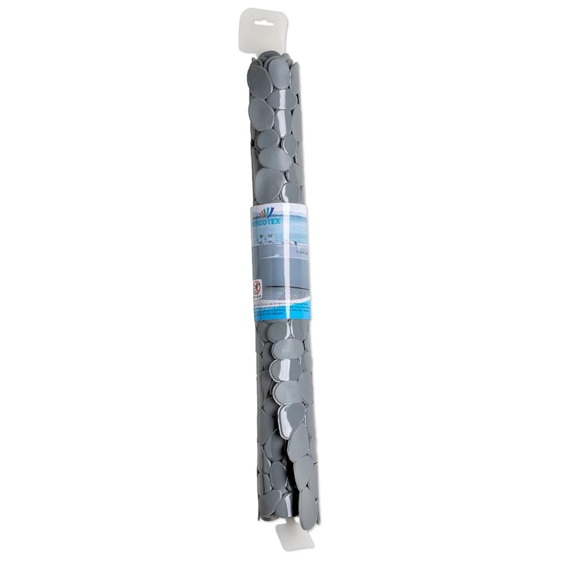 Wicotex tapis de douche pierres antidérapantes 53x53cm gris