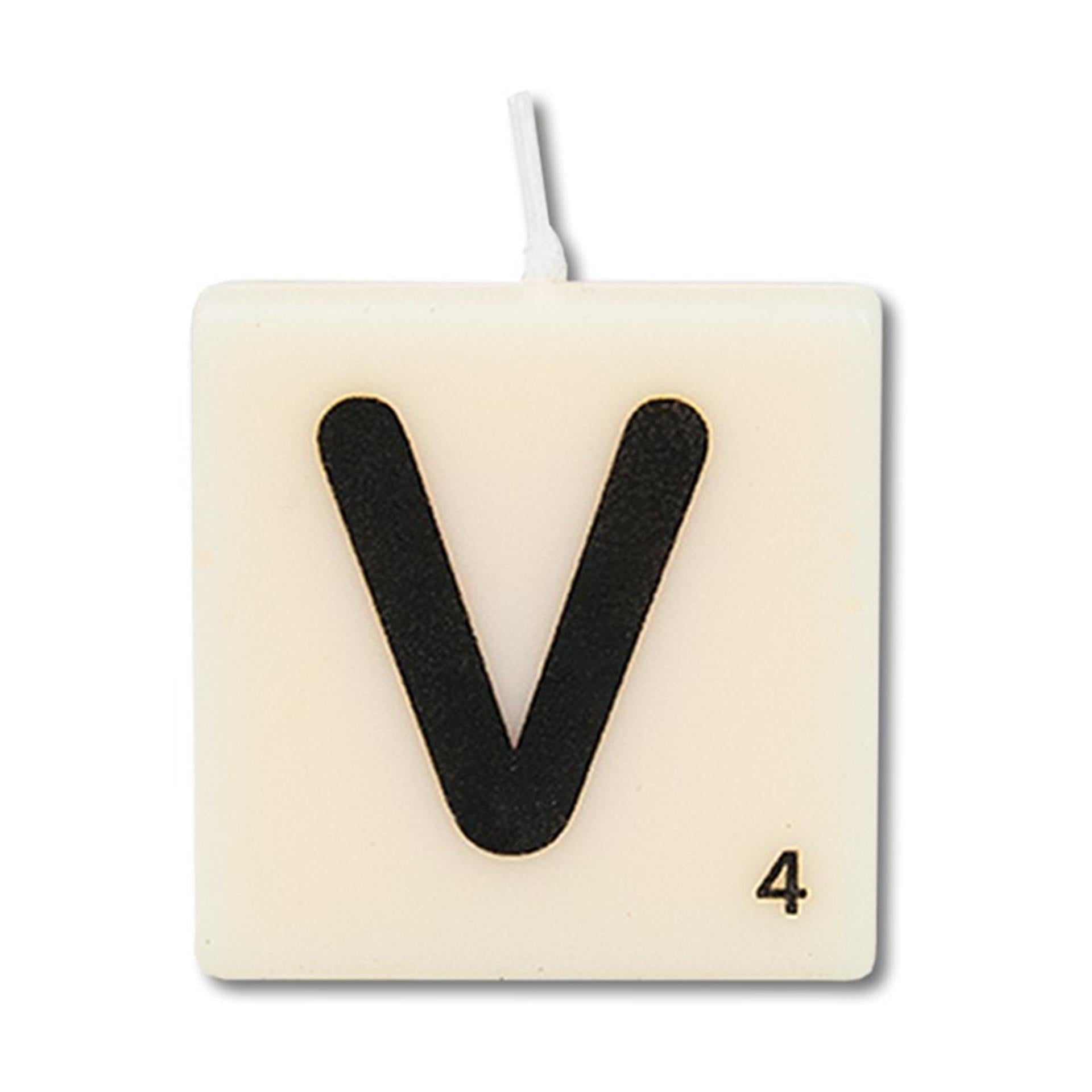 Paperdreams bougie lettre v, 4 pcs.