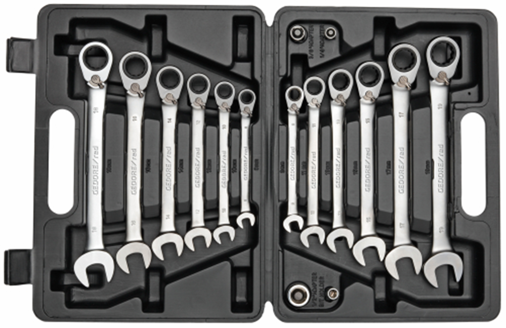 Gedore Red Ringratel-Steek Keys Set SW 8-19 mm 16 pièces