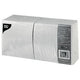 Serviette 33x33cm 2 épaisseurs 1 4 plis blanc (250 pièces)