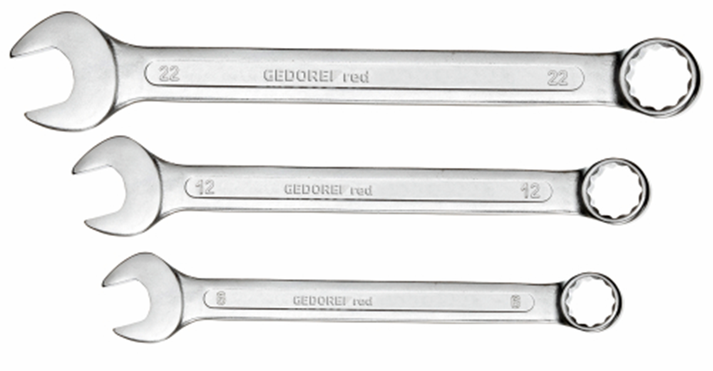 Keys de point de point de bague rouge GEDORE SET SW 6-32 mm Silver 21 pièces