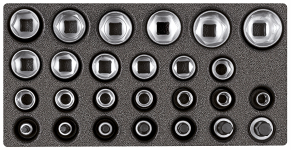 Gedore Red Dip Keys Set 1 2 pouces 1 3 CT Module Silver 26 pièces