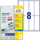 Etiquettes magnétiques avery zweckform 140 x 50 mm blanc