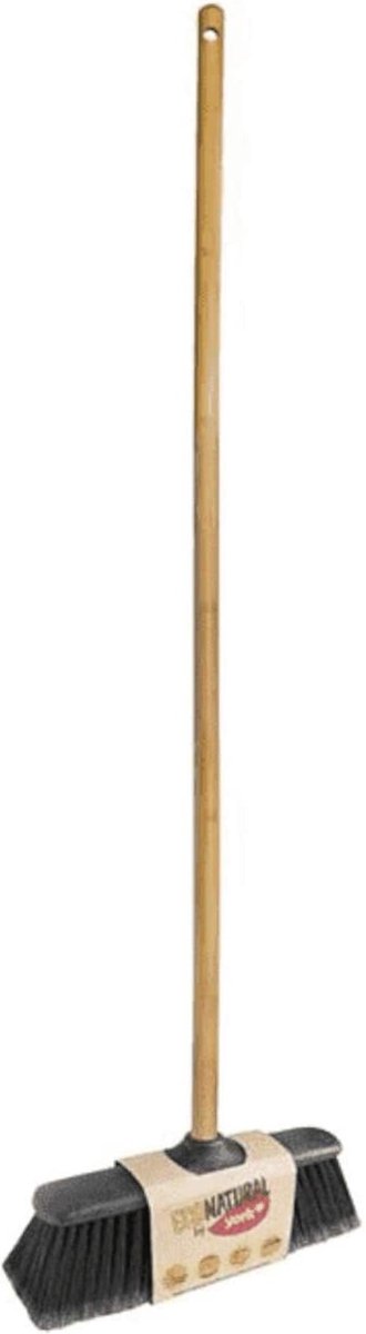 York eco line – balai d'intérieur – balai en bambou – manche 120 cm – léger et durable