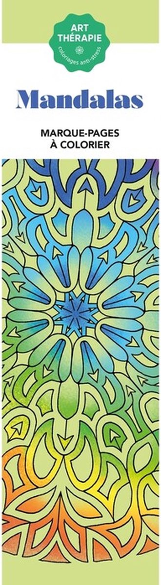 Hachette héros 50 marque-pages à colorier - mandalas - 190 grammes