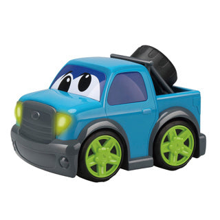 Kiddygo Auto ramasse le camion 19 cm avec un bleu léger et son