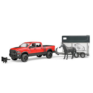Bruder Auto Dodge Ram avec remorque à cheval