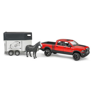 Bruder Auto Dodge Ram avec remorque à cheval