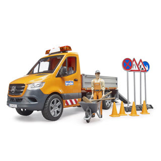 Véhicule municipal Bruder MB Sprinter avec lumière et son