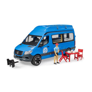 Bruder Camper Mercedes Benz Sprinter avec conducteur et accessoires