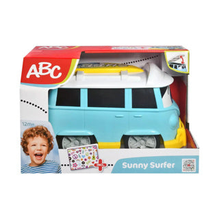 Bus Dickie Sunny Surfer Bus 25 cm avec des autocollants
