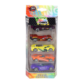 Roues rapides Auto Die Cast Color Change 5 pack