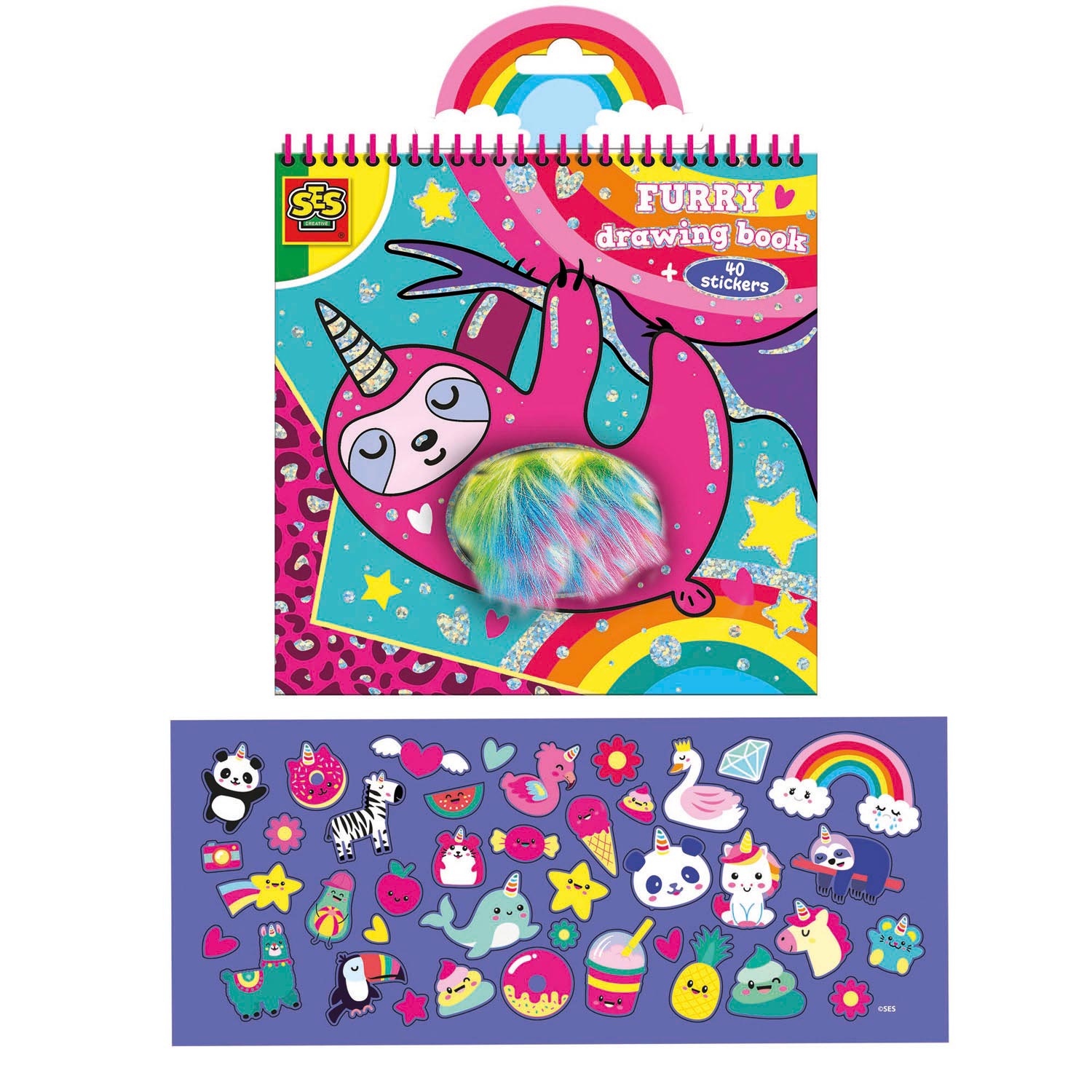 Livre de coloriage en peluche