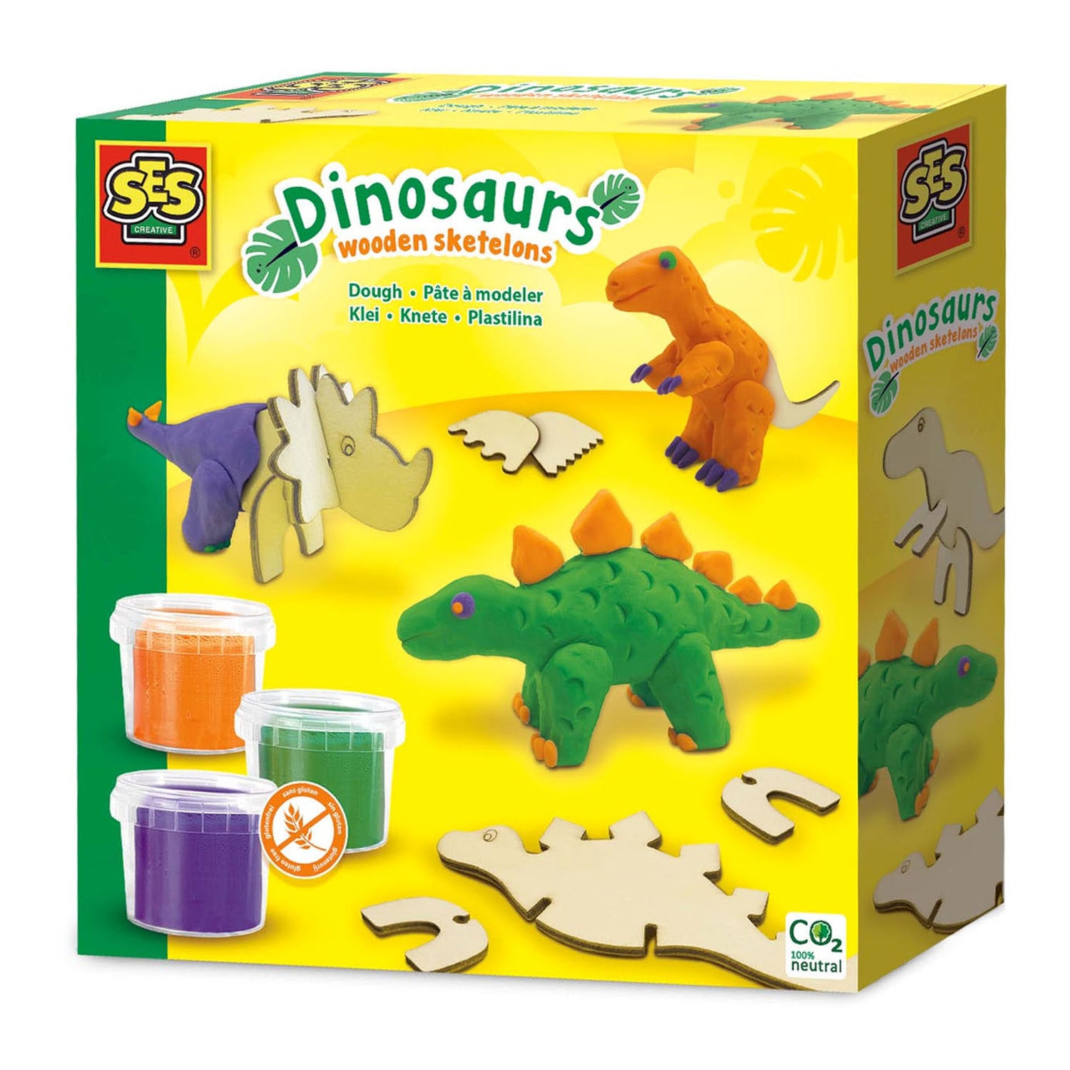 Ses Klei - Squelettes en bois dinosaurus