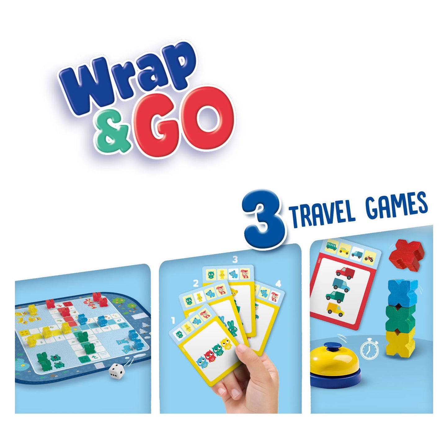 SES WRAP ET GO GAMES DE VOYAGE, 3In1