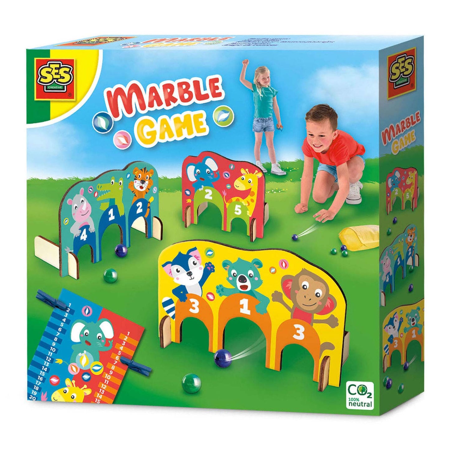 Ses Knikker Game Gates en bois