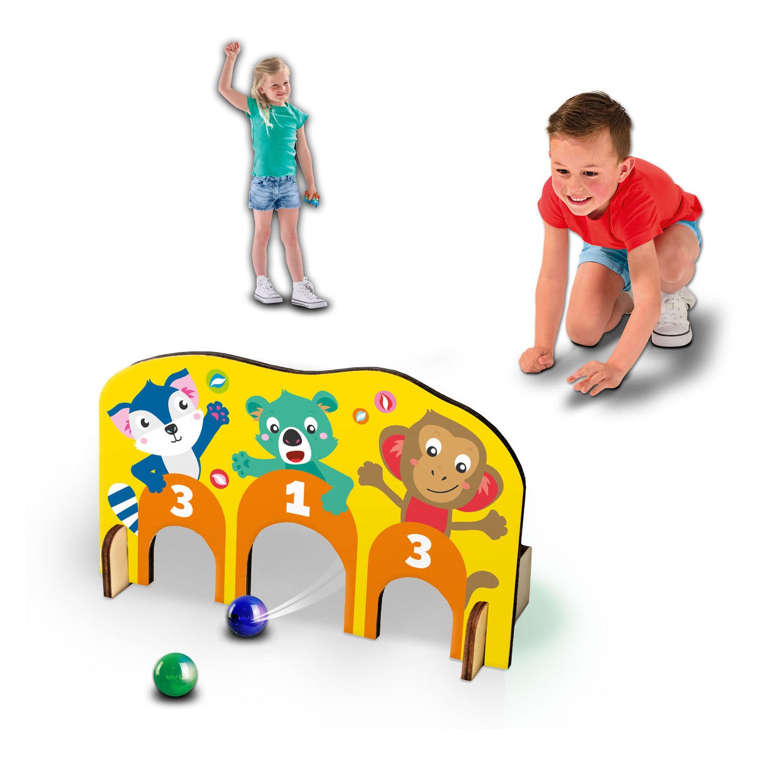 Ses Knikker Game Gates en bois
