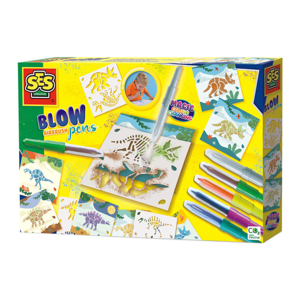 Ses Blow Airbrush stylos Dinos Magical Color Change