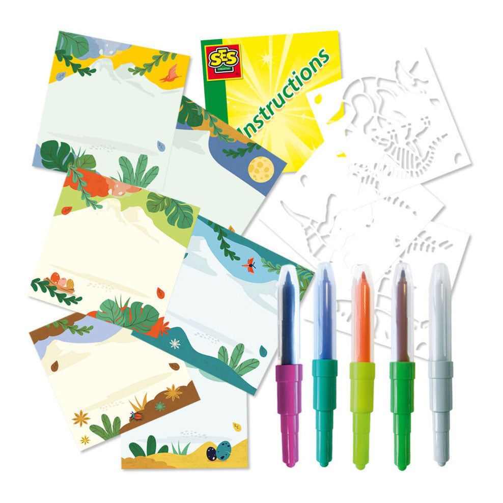 Ses Blow Airbrush stylos Dinos Magical Color Change