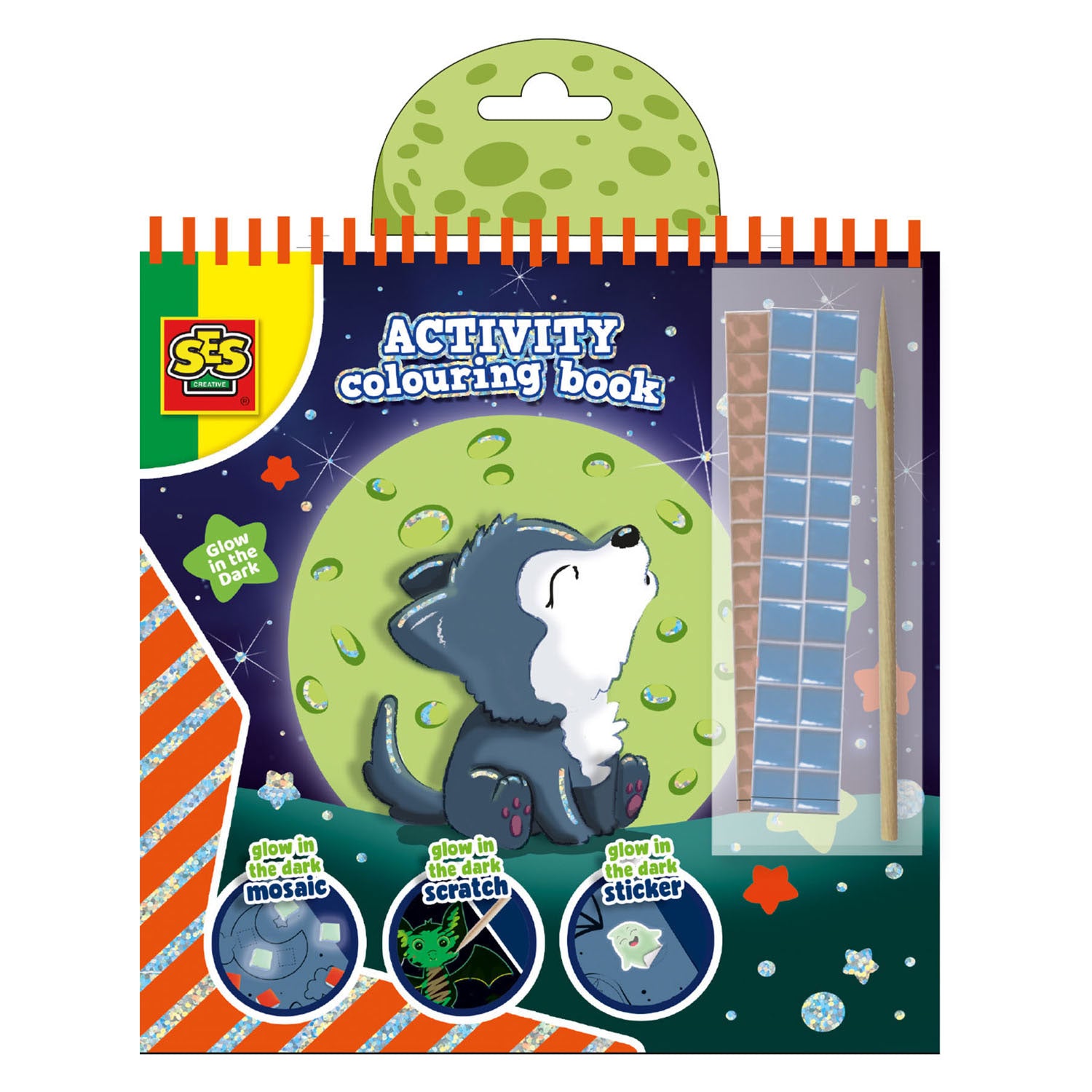 Ses do Coloring Book Glow in the Dark 3in1