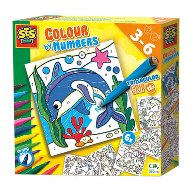 SES Couleur sur les nombres Triangle Grip Markers