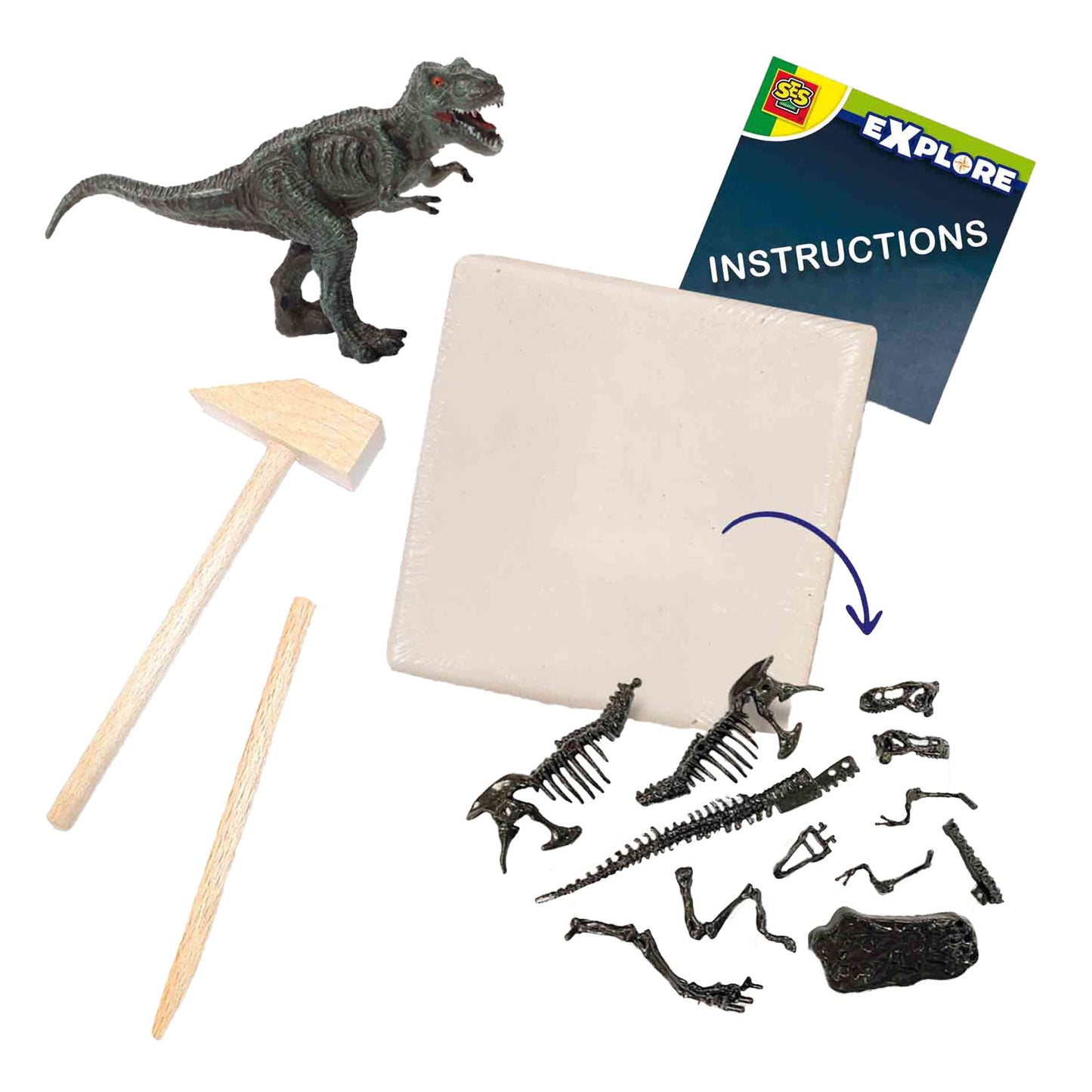 SES Explore et squelette excavé 2in1 T-Rex