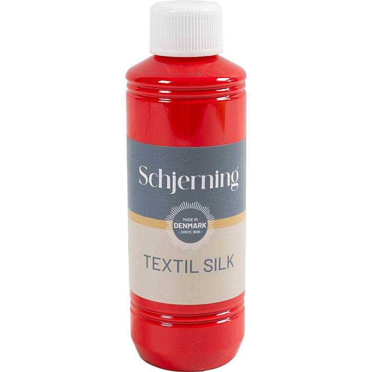 Peinture sur soie Schjerning soie cendrée, rouge carmin, 250 ml 1 bouteille