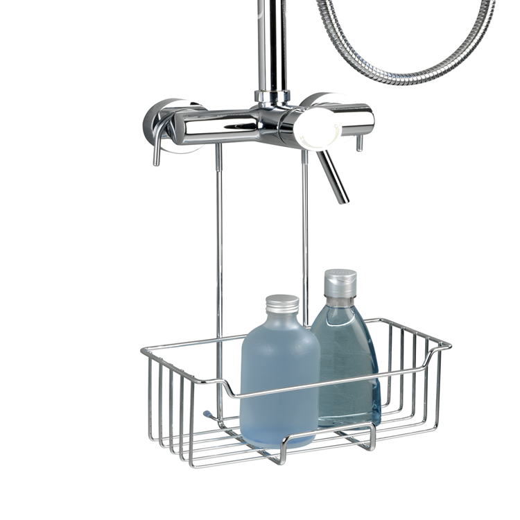Wenko 1064454 - support de douche milo acier inoxydable brillant | 1 pièce