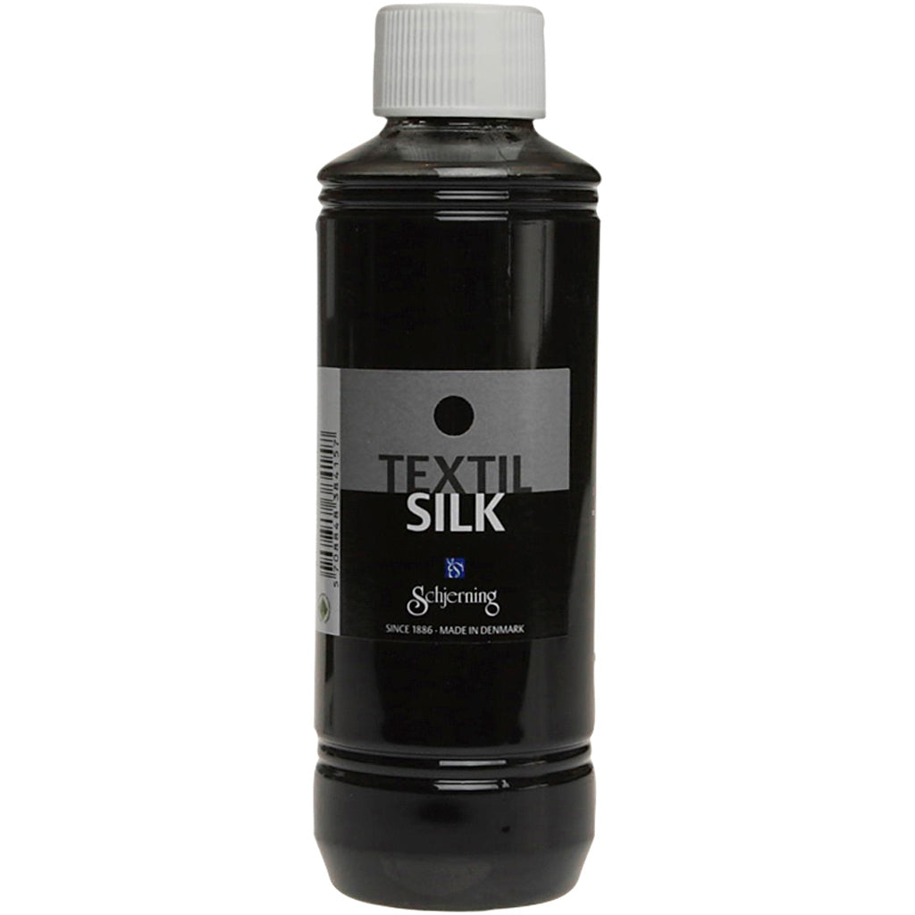 Peinture sur soie Schjerning soie de cendre, noir profond, 250 ml 1 bouteille