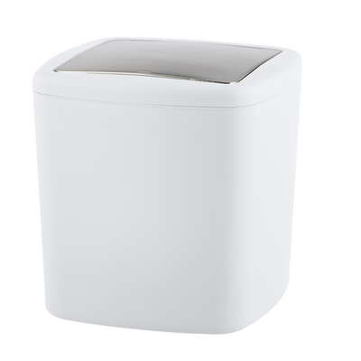 Wenko 1065669 - poubelle barc. l 8,5 litres blanc | 1 pièce